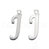 Tarnish Resistant 304 Stainless Steel Letter Pendants STAS-F039-01J-P-1