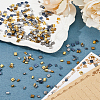 DICOSMETIC 350Pcs Electroplate Glass Seed Beads SEED-DC0001-10-4