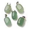 Natural Green Aventurine Pendants G-Z067-03P-04-2