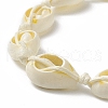 Narural Cowrie Shell Braided Bead Anklet for Women AJEW-AN00527-01-5