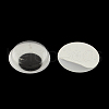 Black & White Plastic Wiggle Googly Eyes Buttons DIY Scrapbooking Crafts Toy Accessories with Label Paster on Back X-KY-S002B-12mm-1