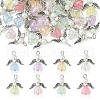 30Pcs Angel Acrylic & Glass Pendant PALLOY-FZ00016-2