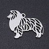 201 Stainless Steel Dog Pendants STAS-N090-JN854-1-1