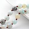 Natural Flower Amazonite Necklaces NJEW-D264-01-2