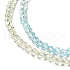 Transparent Gradient Color Glass Beads Strands X1-GLAA-H021-01B-23-3