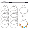 10Pcs Stainless Steel Round Snake Chain Bracelets BJEW-UN00008-1
