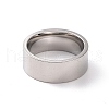 201 Stainless Steel Plain Band Ring for Women RJEW-I089-34B-P-2