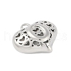 Hollow Brass Pendants for Valentine's Day KK-M289-03O-P-2