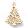 Christmas Zinc Alloy Rhinestone Pendnats X-PALLOY-K008-01C-KCG-2