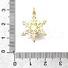 Brass Micro Pave Cubic Zirconia with ABS imitation pearl Pendants KK-D295-25G-3