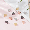 12Pcs 4 Colors Brass Beads KK-LP0001-03-3