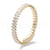 Brass Micro Pave Clear Cubic Zirconia Bangles BJEW-A116-04G-B-3
