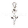 Angel Glass Pearl Pendant Decoration HJEW-JM02761-01-2