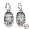 Thailand Sterling Silver Pendant Settings STER-A071-01AS-4