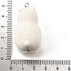 Flocky Opaque Resin Pendants FIND-U030-08P-3