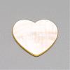 Natural White Shell Mother of Pearl Shell Cabochons SSHEL-R041-53-3