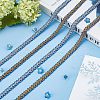 Lace Trim Polyester Ribbon for Jewelry Making OCOR-WH0071-007A-6