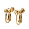 Brass Clip-on Earring Findings KK-P310-28G-1