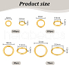   360Pcs 4 Styles Alloy Jump Rings KK-PH0010-13G-2