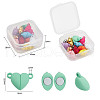 13 Sets 13 Colors Spray Painted Alloy Magnetic Clasps with Loops FIND-YW0001-31-3
