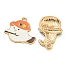 Halloween Theme Alloy Enamel Pendants FIND-U010-02-2