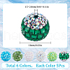 SUNNYCLUE 30Pcs 6 Style Polymer Clay Pave Rhinestone Beads CLAY-SC0001-78B-2