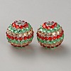 Christmas Theme Resin Rhinestone Beads RB-WH0003-08J-1