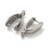 Non-Tarnish 304 Stainless Steel Pendant Pinch Bails STAS-Q310-05P-2