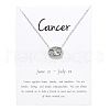Twelve Constellations Alloy Pendant Necklaces WG2D4F2-16-1