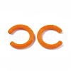 Flocky Acrylic Beads X-OACR-L010-A-08-2