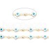 Golden Brass Enamel Link Chain CHC-H103-16A-G-2