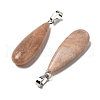 Natural Sunstone Pendants G-Q192-07P-07-5