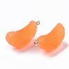 Opaque Resin Pendants X-RESI-T028-72-2