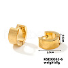 Fashionable Stainless Steel Mirror Polished Hoop Earrings for Hip-hop Street Style WQ4489-7-1
