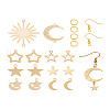 Yilisi DIY Star & Moon & Sun Drop Earring Making Kit DIY-YS0001-36-23