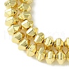 Electroplated Synthetic Non-Magnetic Hematite Beads Strands G-H020-G01-02-3