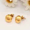 304 Stainless Steel Stud Earrings EJEW-G423-05G-3