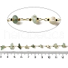 Handmade Natural Green Aventurine Chip Beaded Chains CHC-F020-10G-01-2