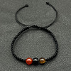 Adjustable Unisex Mixed Stone Round Braided Bead Bracelets DM7161-3-1