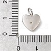 925 Sterling Silver Micro Pave Clear Cubic Zirconia Charms STER-V001-01P-08-3
