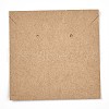 Kraft Paper Jewelry Necklace & Earrings Display Cards CDIS-T004-08-2