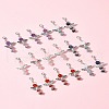 20Pcs 5 Styles Angel Natural Carnelian & Rose Quartz & Quartz & Lapis Lazuli & Amethyst Pendant Decorations HJEW-FS00014-9