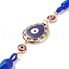 CCB Plastic Teardrop Pendant Decorations HJEW-JM00720-01-3