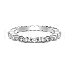 Rhodium Plated 925 Sterling Silver Micro Pave Cubic Zirconia Finger Rings for Women RJEW-K253-09P-1