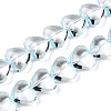 Transparency Glass Beads Strands GLAA-T023-13E-1