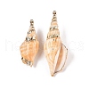 Natural Conch Shell Big Pendants SSHEL-N038-25-1