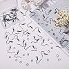 100Pcs 2 Style Earring Hooks and Open Jump Rings STAS-SZ0001-73-5