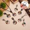 Natural/Synthetic Mixed Stone Pendant Decoration Sets HJEW-SW00005-4