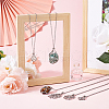 SUNNYCLUE 2 Sets 304 Stainless Steel Macrame Pouch Empty Stone Holder for Pendant Necklaces Making NJEW-SC0001-29-4