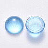 Transparent Spray Painted Glass Cabochons GLAA-S190-013C-D01-2